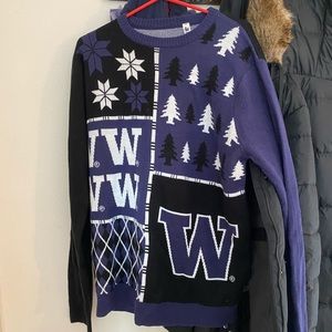 University of Washington (UW Dawgs/Huskies) Oversized Ugly Christmas Sweater XL